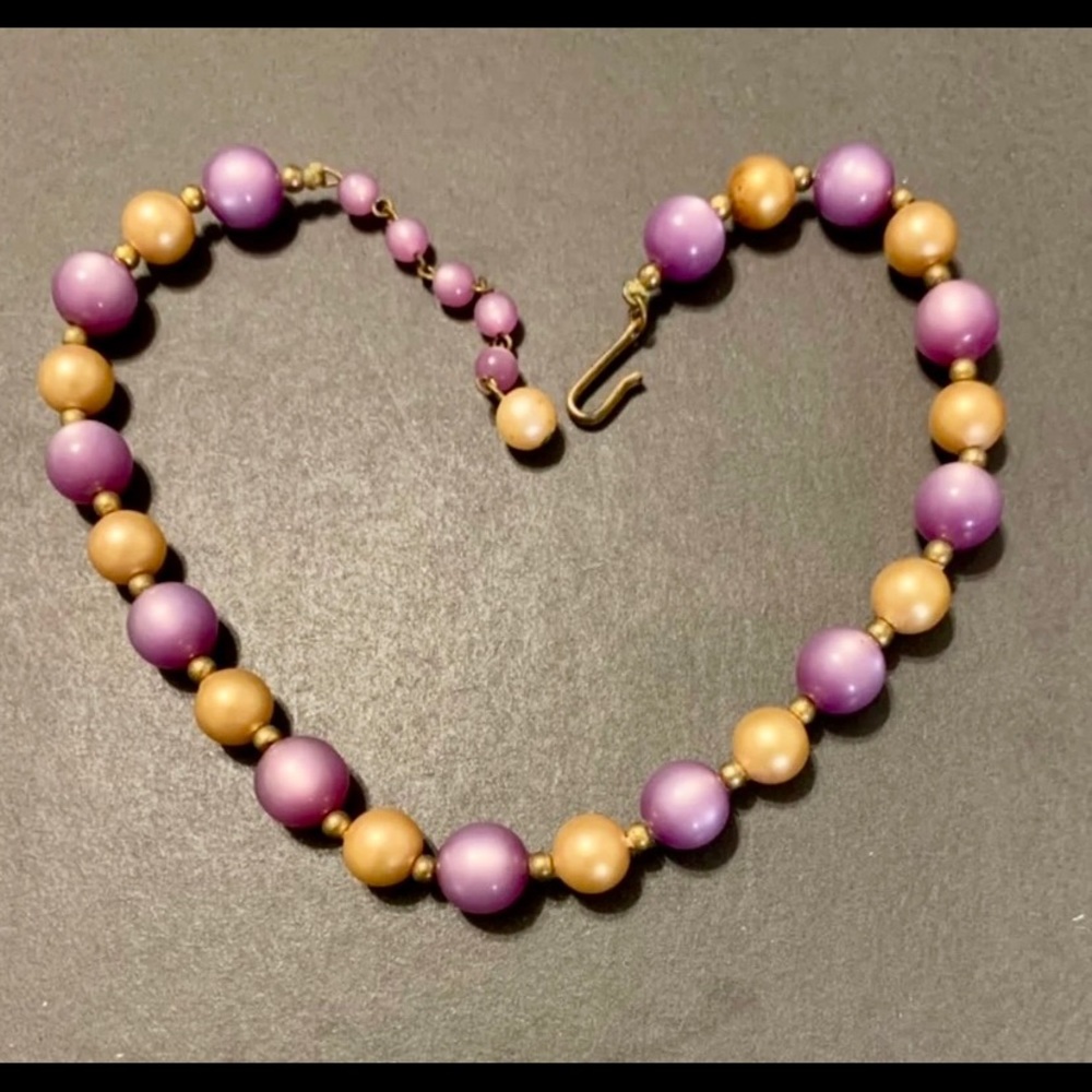Vintage Moonglow Lucite Choker